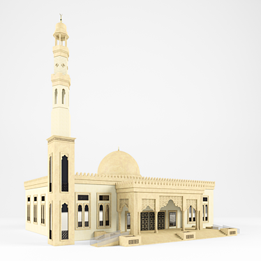Dubai Jame Mosque: 800 People Capacity 3D model image 1 