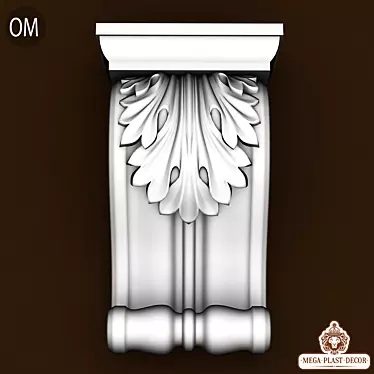 Polyurethane Decor Bracket 3D model image 1 