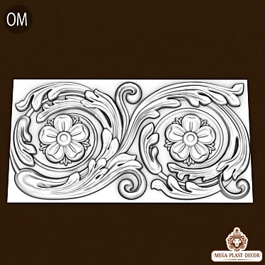 Polyurethane Decor Moldings: Durable and Versatile 3D model image 1 