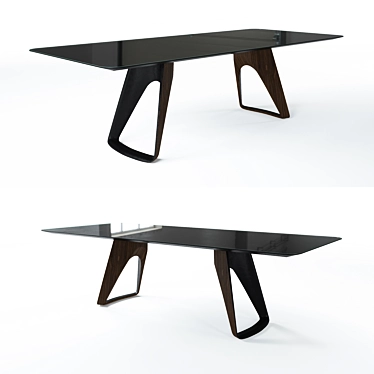 Sleek Elegance: Preston Dining Table 3D model image 1 