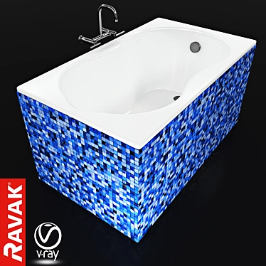 Ravak Lilia: Stylish Bath for Luxurious Relaxation 3D model image 1 