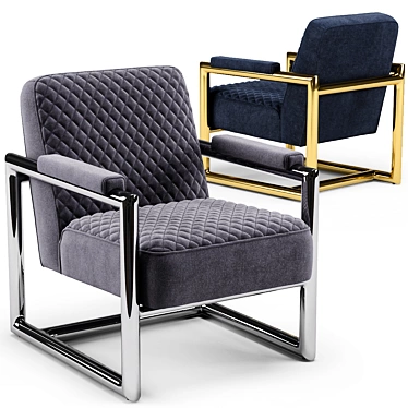 Elegant Florence Armchair: Sleek Design & Superior Comfort 3D model image 1 