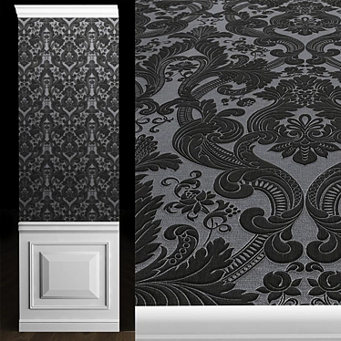 Elegant Vinyl Wallpaper by Rasch 3D model image 1 