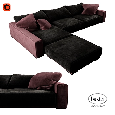 BUDAPEST SOFT ANGLE Sofa: Modern Comfort in Your Home 3D model image 1 