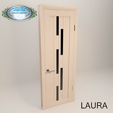 Sleek CORONA Doors 3D model image 1 