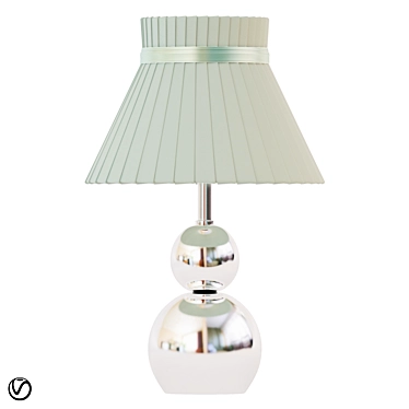 Tina 610030201: Modern Chrome Table Lamp 3D model image 1 