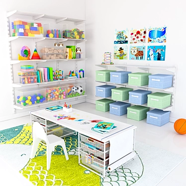 Storage system for the children&#39;s room Elfa