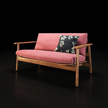 Elegant Modern Sofa with V-Ray Rendering 3D model image 1 