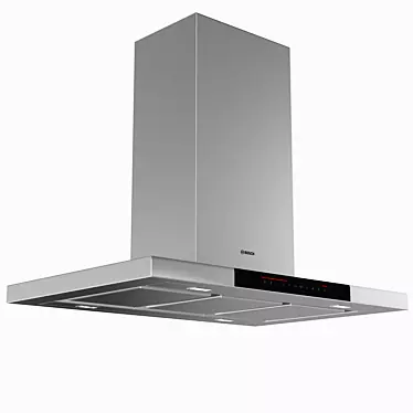 Bosch Island Chimney Hood: Sleek and Efficient 3D model image 1 