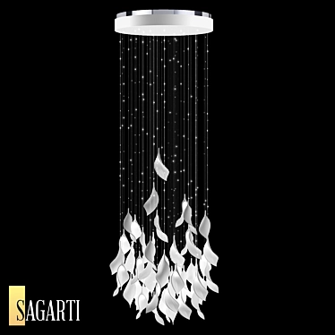 Sagarti Espira Suspension Lamp - Elegant Lighting Solution 3D model image 1 