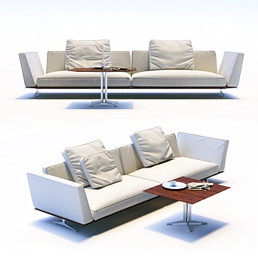 Flexform Sofa - Contemporary Couch 3D model image 1 