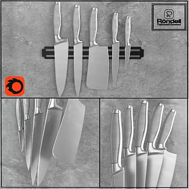 Rondell Messer RD-332 Knife Set 3D model image 1 