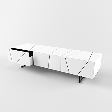 Versatile TV Stand: Max+Obj 3D model image 1 