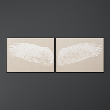 Nature's Wings - Left & Right 3D model image 1 