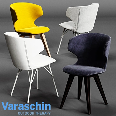 Varaschin KLOE Chair: Elegant and Versatile Seating 3D model image 1 