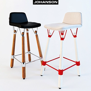 Johanson Design Nest BS-65 Bar Stool 3D model image 1 