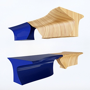 Zaha Hadid Table - Sculptural Elegance 3D model image 1 