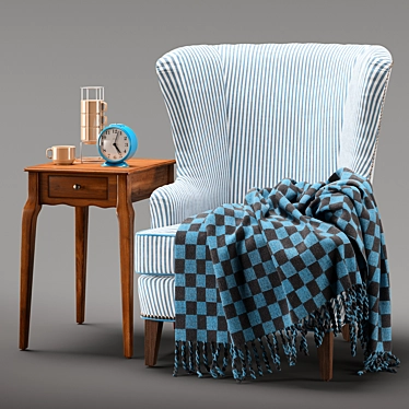 Daggett Lounge Chair & End Table 3D model image 1 