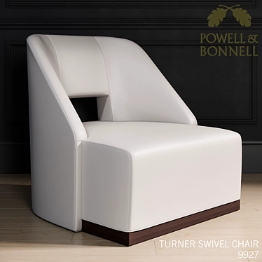 Sleek Swivel Chair by Powell & Bonnell 3D model image 1 