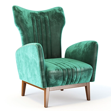 Elegant Loren Armchair - Stylish Addition to Any Space 3D model image 1 