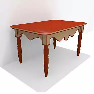 Elegant Classic Table 3D model image 1 