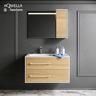 Aqwella bathroom suite with Newform decor