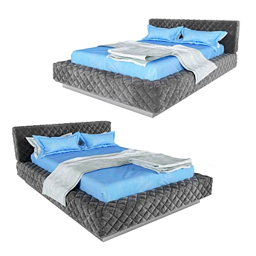 Italian Altrenotti Kabuki IX Bed 3D model image 1 