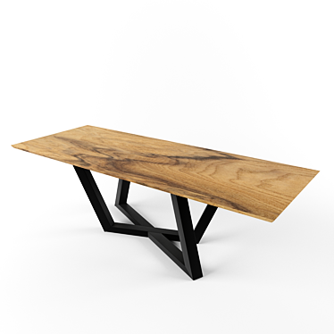 Elegant Renderable Table 3D model image 1 