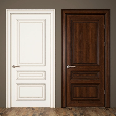 Classic Door 2013 - V-Ray Render 3D model image 1 