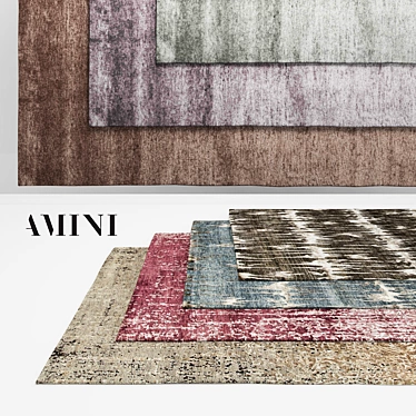 Elegant Tibetan & Natural Rugs 3D model image 1 