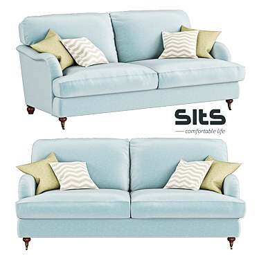 Timeless Comfort: The Howard Sofa 3D model image 1 