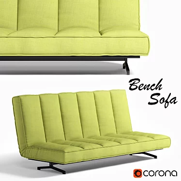 Comfort Seating Bench Sofa 3D model image 1 