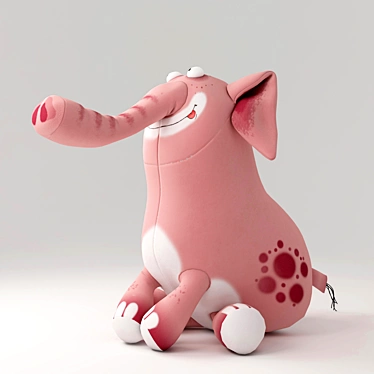 Fancy Toy Elephant - Adorable and Lifelike 3D model image 1 