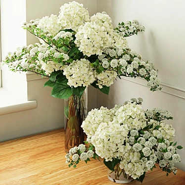 Title: Exquisite Hydrangea Bouquets 3D model image 1 
