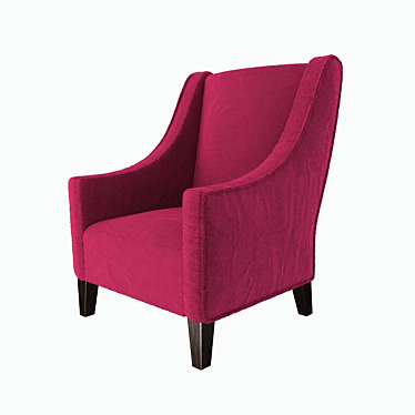 Luna Armchair: Modern Elegance 3D model image 1 