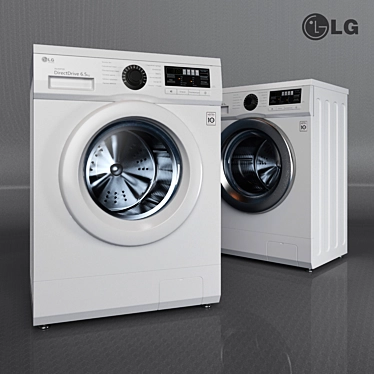 LG F1096WD4 Compact Washing Machine 3D model image 1 