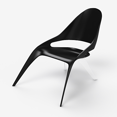 Fork Chair: Stylish and Personal 3D model image 1 