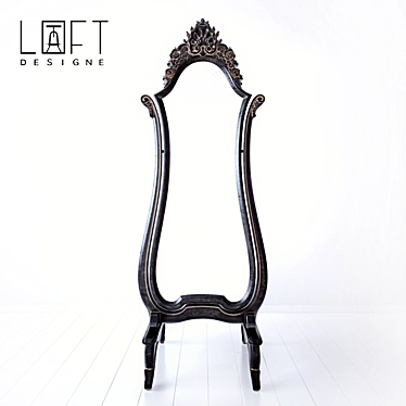 Loft Design Mirror: Sleek and Stylish 3D model image 1 