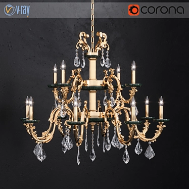 Eternity Guatemala Luxury Chandelier 3D model image 1 