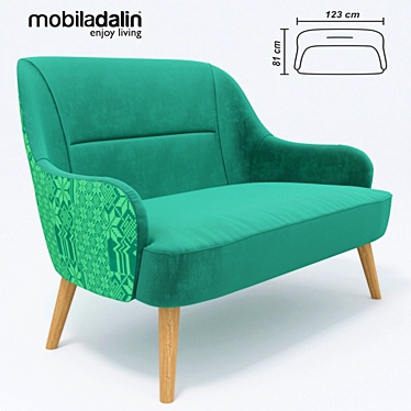 Modern Toledo Sofa by MobilaDalin 3D model image 1 