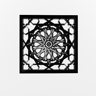 Persian-inspired 3D Panel 3D model image 1 