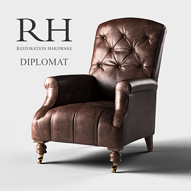 Luxury Restored: Restoration Hardware Diplomat 3D model image 1 