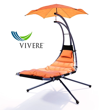 Vibrant Orange Dream Chair: Ultimate Comfort 3D model image 1 