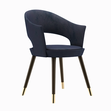 Lucrezia Chair: Elegant Armchair with Armrests 3D model image 1 