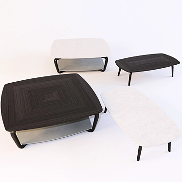 Elegant Fiorile Coffee Tables: Poltrona Frau 3D model image 1 