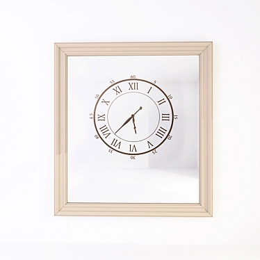 Mirror Wall Clock 3D model image 1 