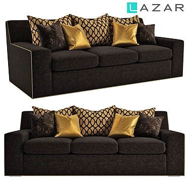 Lazar Malaga Sofa: Modern Elegance for Your Living Space 3D model image 1 