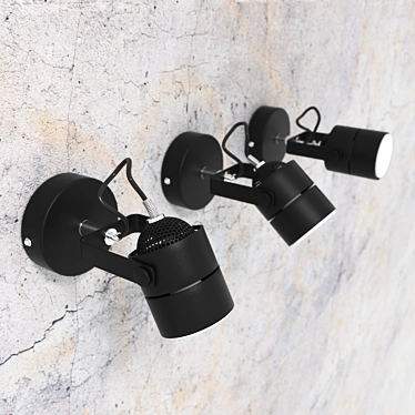 CityLightSpot: Versatile Set of 3 Wall Sconces and 4 Spotlights 3D model image 1 