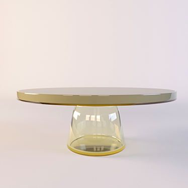 Coffee table Yellow Metal