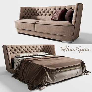 Convertible Sofa Bed GORI Vittoria 3D model image 1 